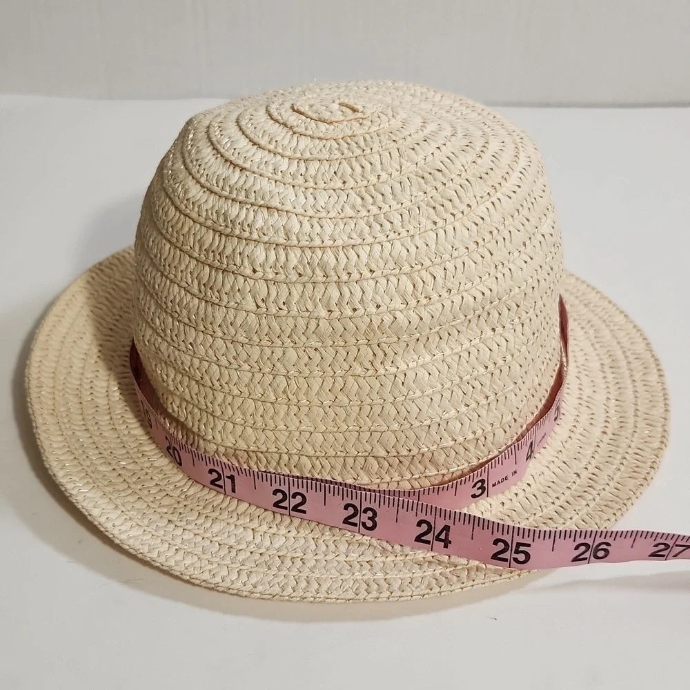 Straw Hat Natural Small Flexible Brim Bucket Sun Beach Street Wear Ladies Coasta
